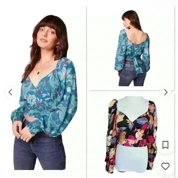Band of Gypsies Floral Crop Top - Picture 1 of 3